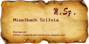 Miselbach Szilvia névjegykártya